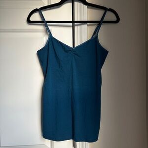 American Eagle Outfitters Green & Blue Tank Top Adjustable Straps Size S